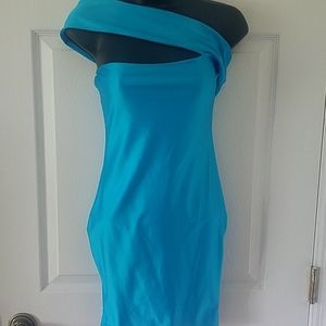 FASHION NOVA turquoise bodycon dress